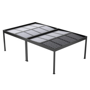 SunVaro Carport Energy - Größe Doppel L - SunElements