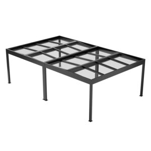 SunVaro Carport Kristall - Größe Doppel L - SunElements