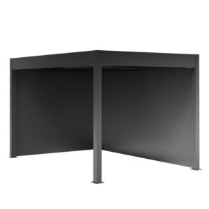 1x Seitenwand 240 cm + Rückwand 362 cm