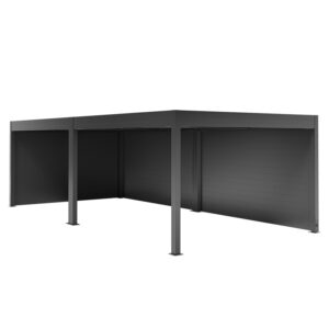 1x Seitenwand 345 cm + Rückwand 724 cm