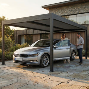 Carport SunVaro Classic avec toit trapézoïdal - SunElements