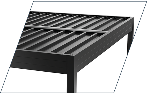 Carport SunVaro Classic Detailansicht Trapezdach - SunElements