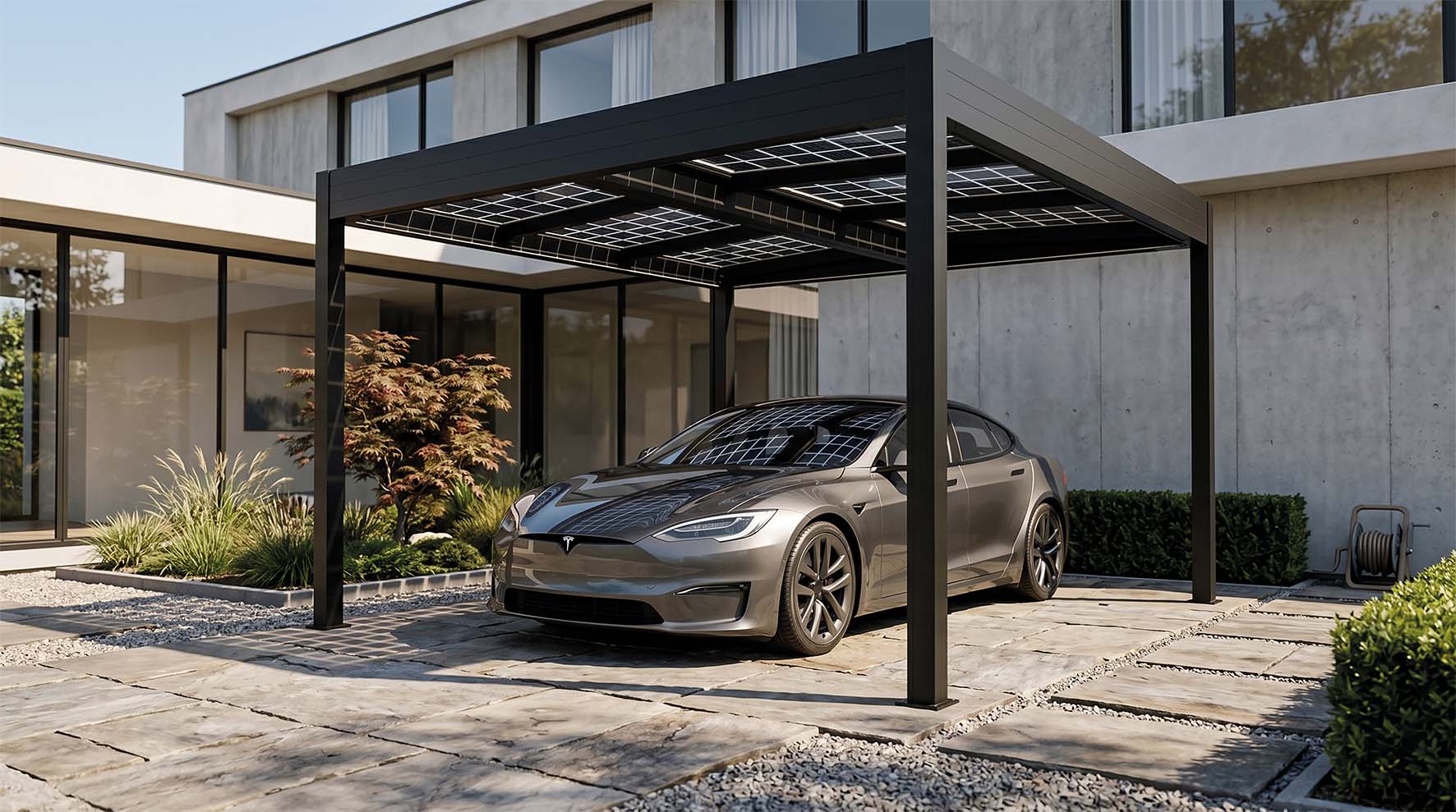 SunElements Blog: Wittererungsresistente Carports - Beispiel SunVaro Energy