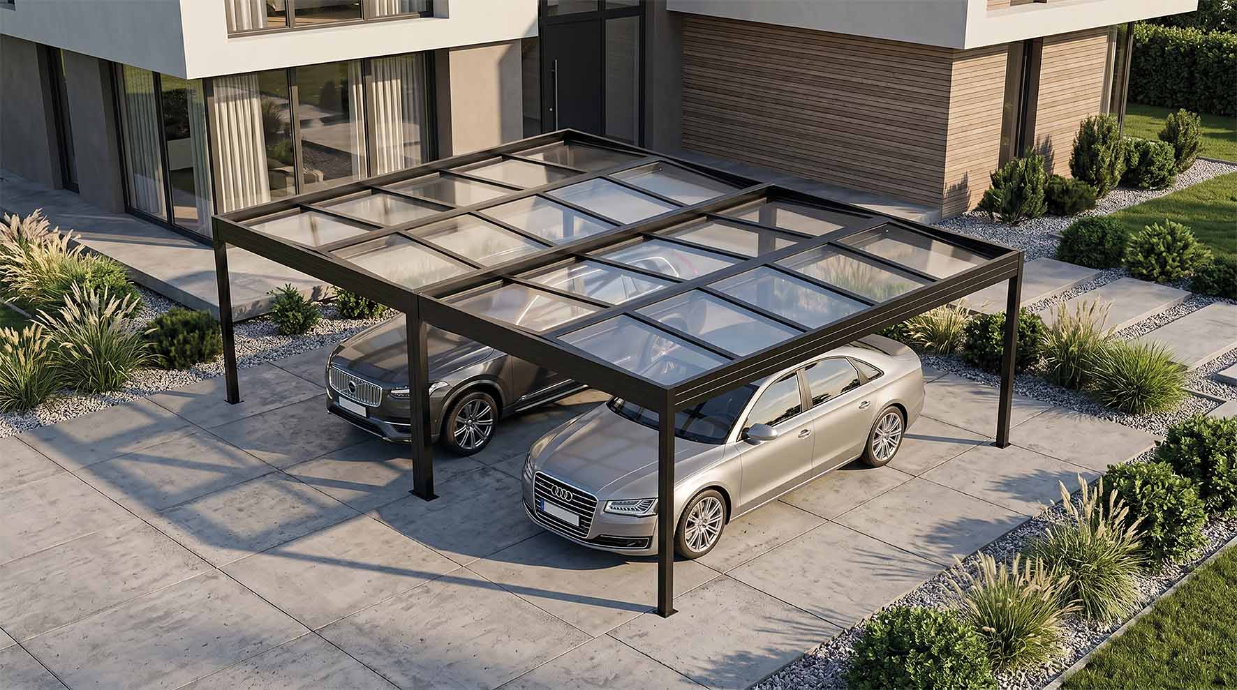 SunElements Blog: Wittererungsresistente Carports - Beispiel SunVaro Kristall